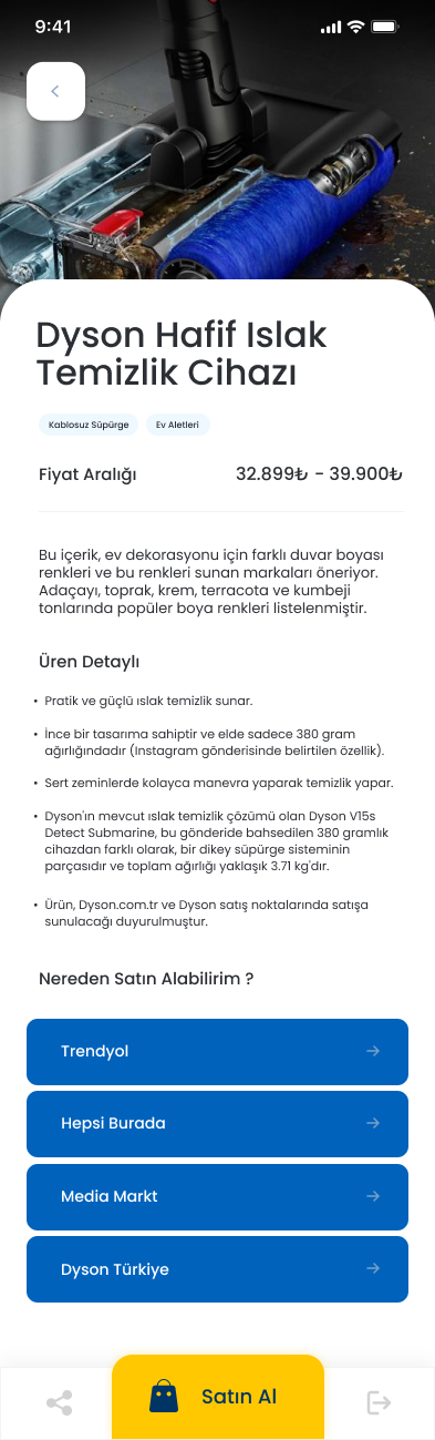 Keepy detay ekran